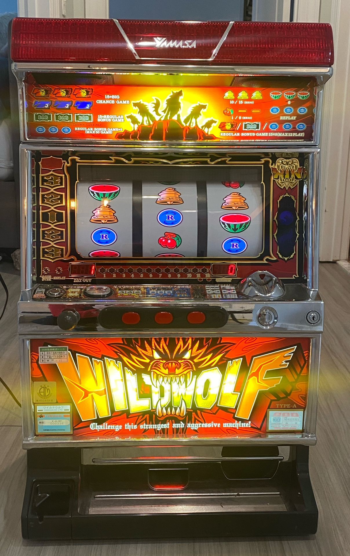Yamasa Wildwolf Slot Machine Game