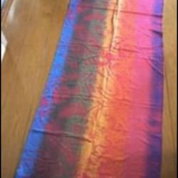 NWT Vibrant Cashmere Multi Color Gaoyu Wrap/Scarf