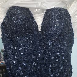 Navy Blue Prom Dress