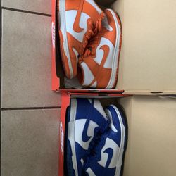 2 Pair Of Nike Dunk Hi (size11 