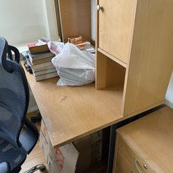 Office furniture - desk, filing cabinet, storage dresser
