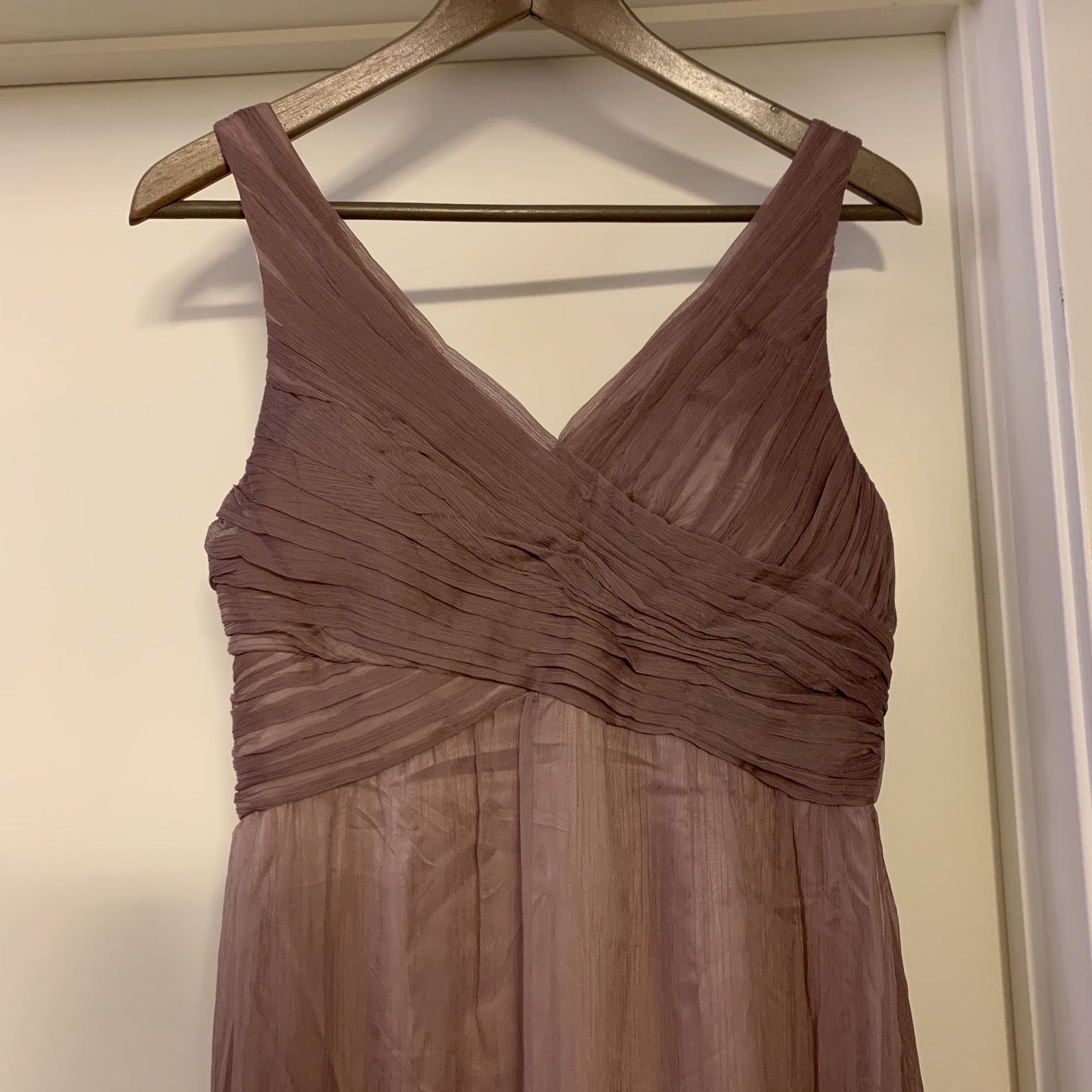 BHLDN Angie dress in violet grey lavender