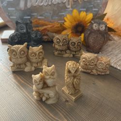 Vintage Owl Collection In Good condition 
