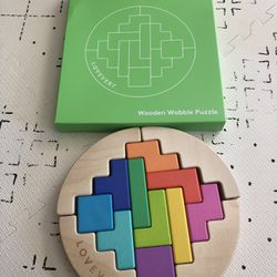 Lovevery wooden wobble puzzle