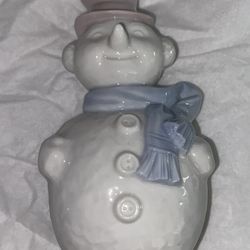 LLADRO Snowman 1991 Christmas Ornament #5841