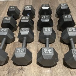 Dumbbells For Those With Strong Will [Hex Cast Iron] 300 lbs