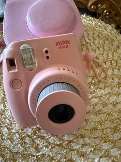 New Fuji Instax Mini 8 Camera with Strap and Case with Strap Tested Works