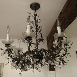 Beautiful crystal Chandelier payed almost 500.
