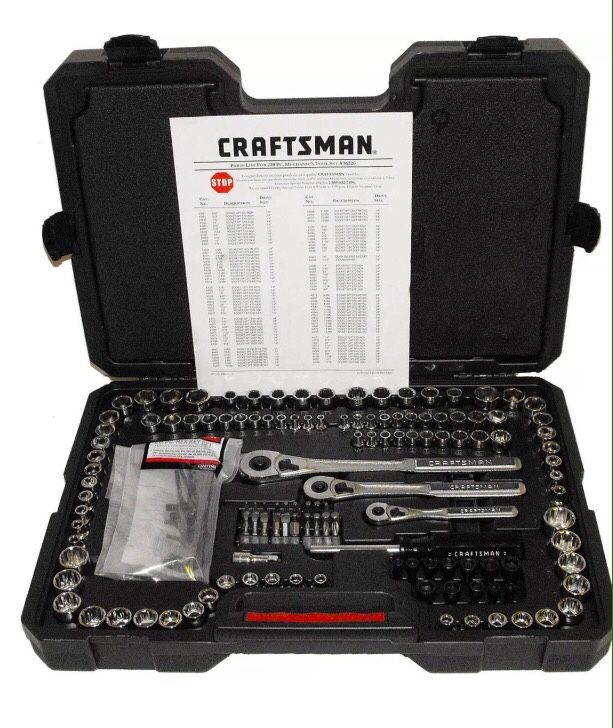 220 pcs craftsman tools