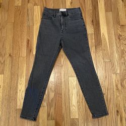 Everlane High Rise Ankle Jeans charcoal 28 