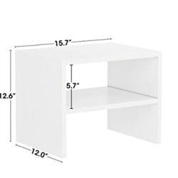 Shoes Rack, Stackable 2 Shelf Wood Closet Organizer Unit, 