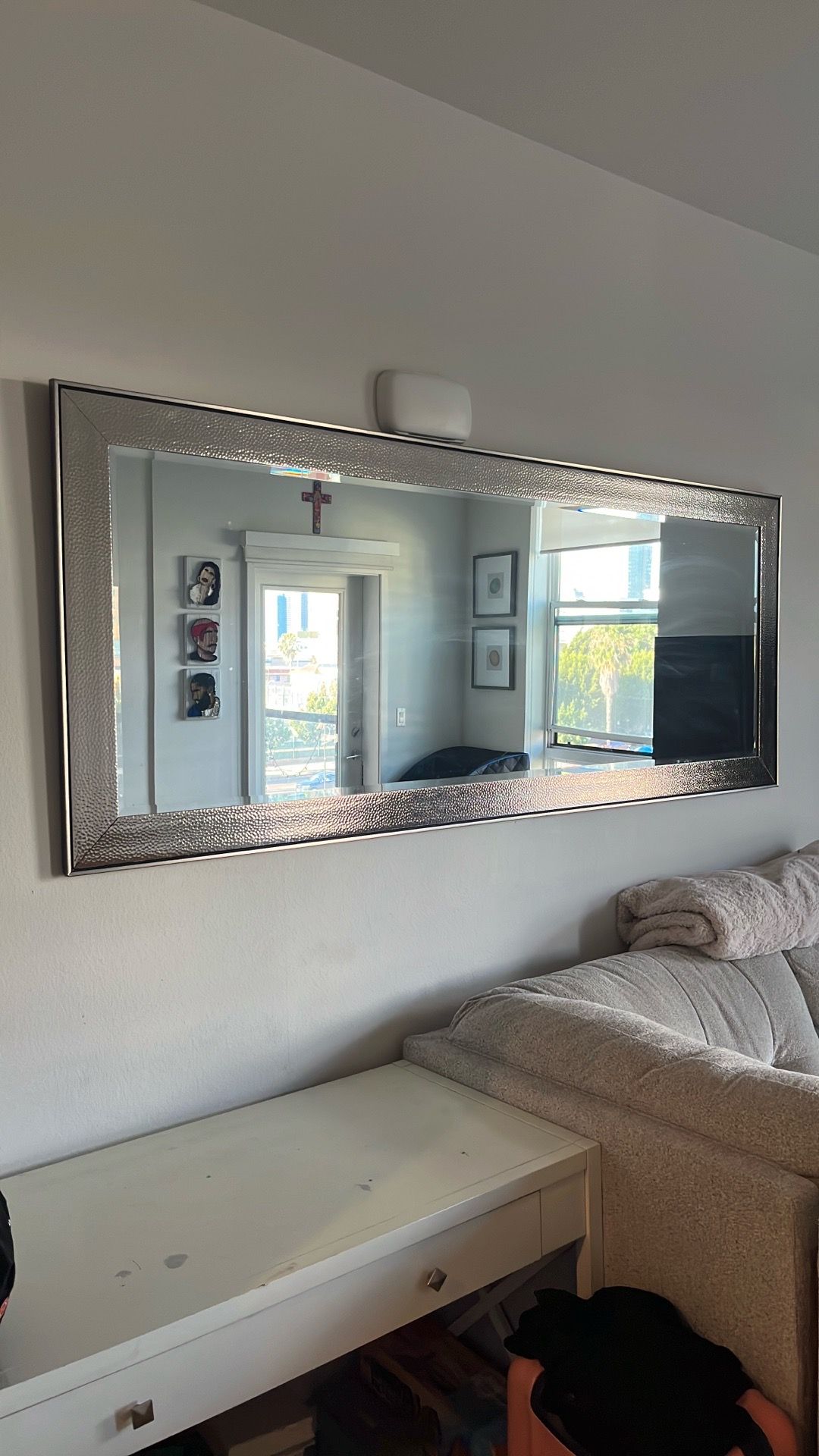 Gold wall mirror