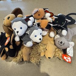 Ten Teenie Beanie Babies