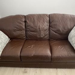 Leather Couch - FREE