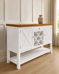 Farmhouse Bar Cabinet / Wine Storage Cabinet – $99.99