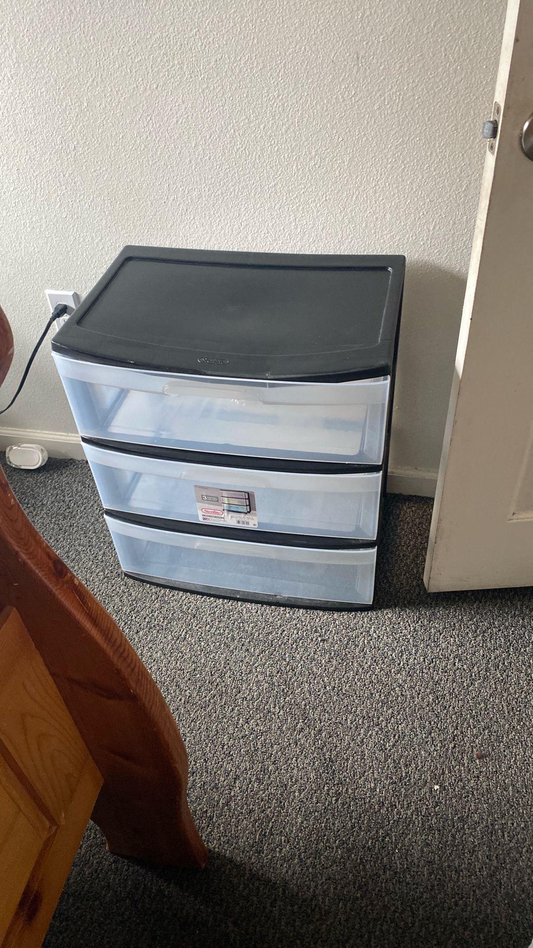 Plastic 3 Drawer Storage