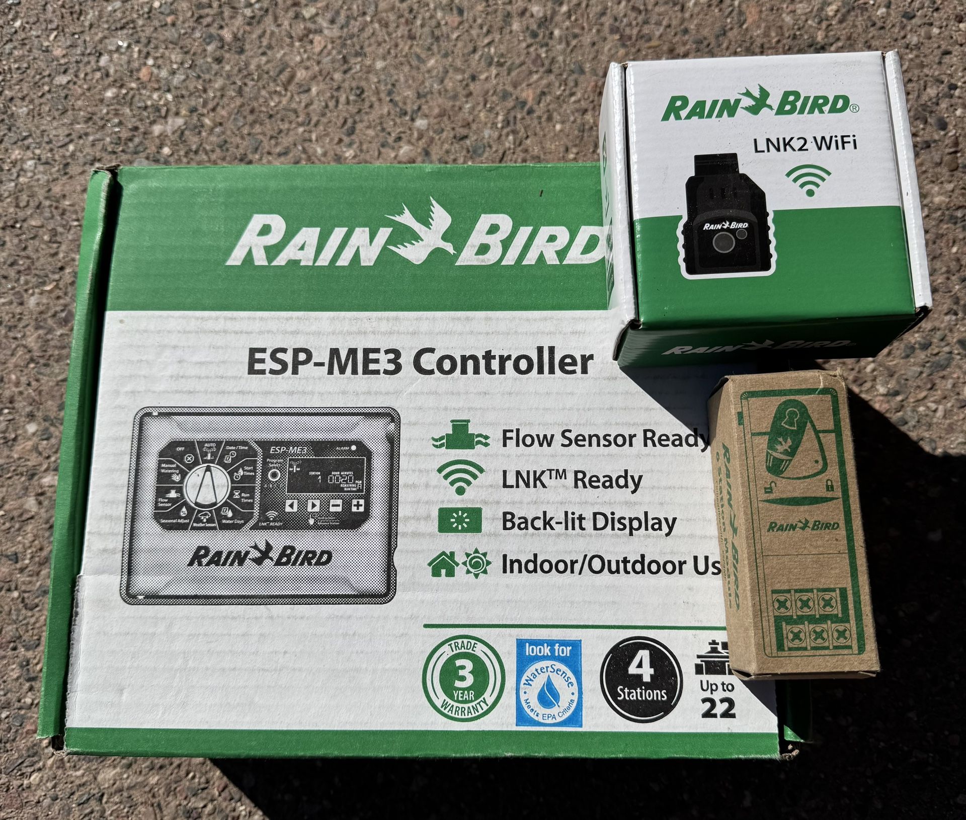 Rain Bird ESP-4ME3 Controller Irrigation Timer 4 Station, with LNK2 ...