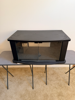 TV Stand with glass doors