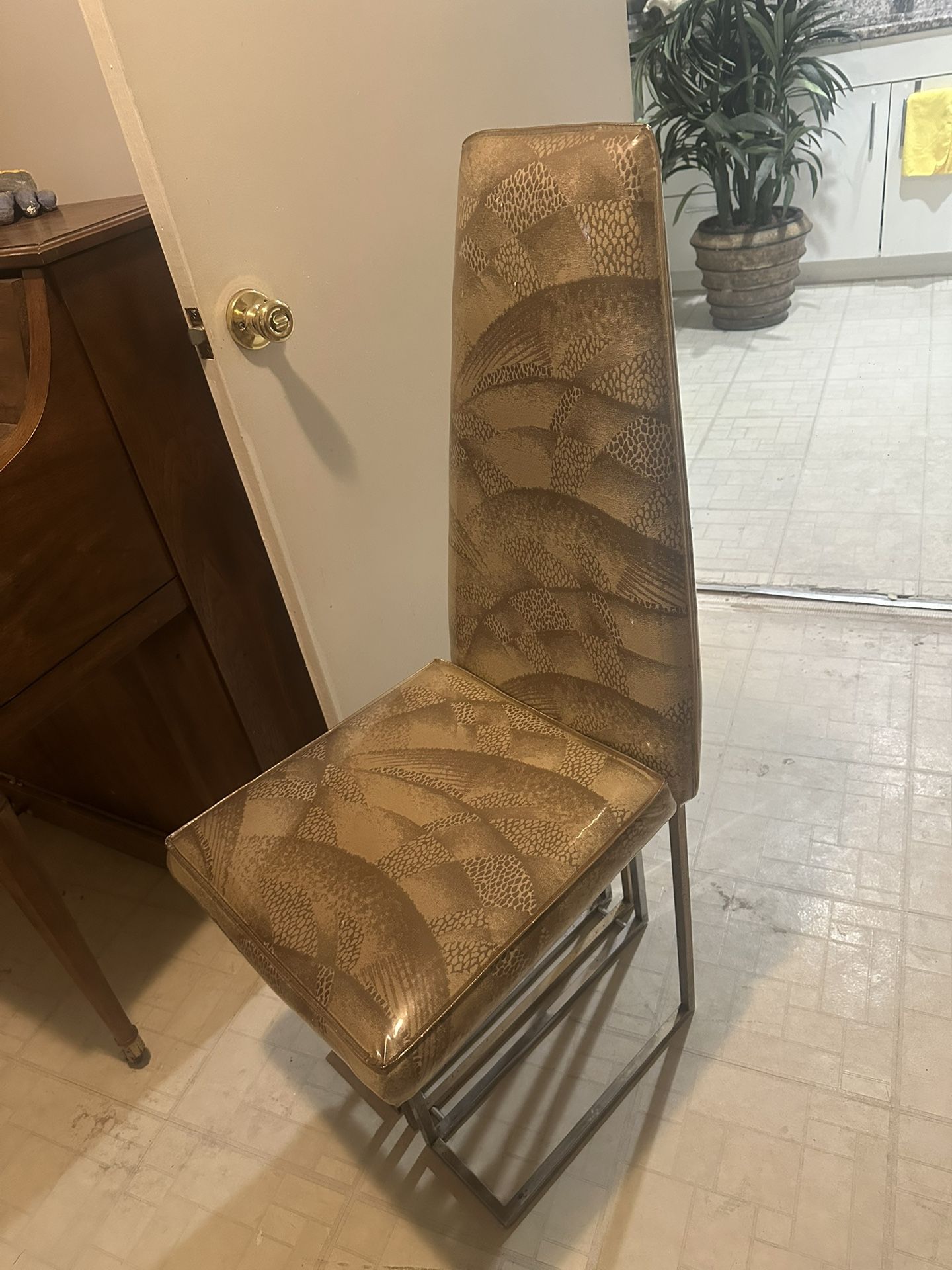 5 Metal Antique Chairs