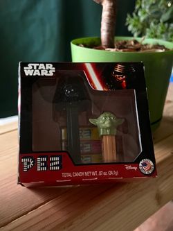 Star Wars PEZ collector set featuring Yoda and Darth Vader dispensers