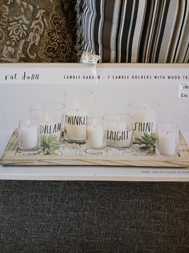 Rae Dunn Candle Garden