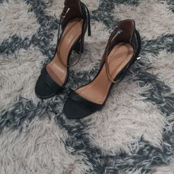 Black Bamboo Heels 