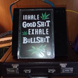 Metal Weed Sign 