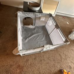 Like-New Gray Baby Playpen / Play Yard