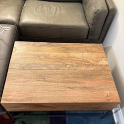 West Elm Industrial Storage Pop-Up Coffee Table