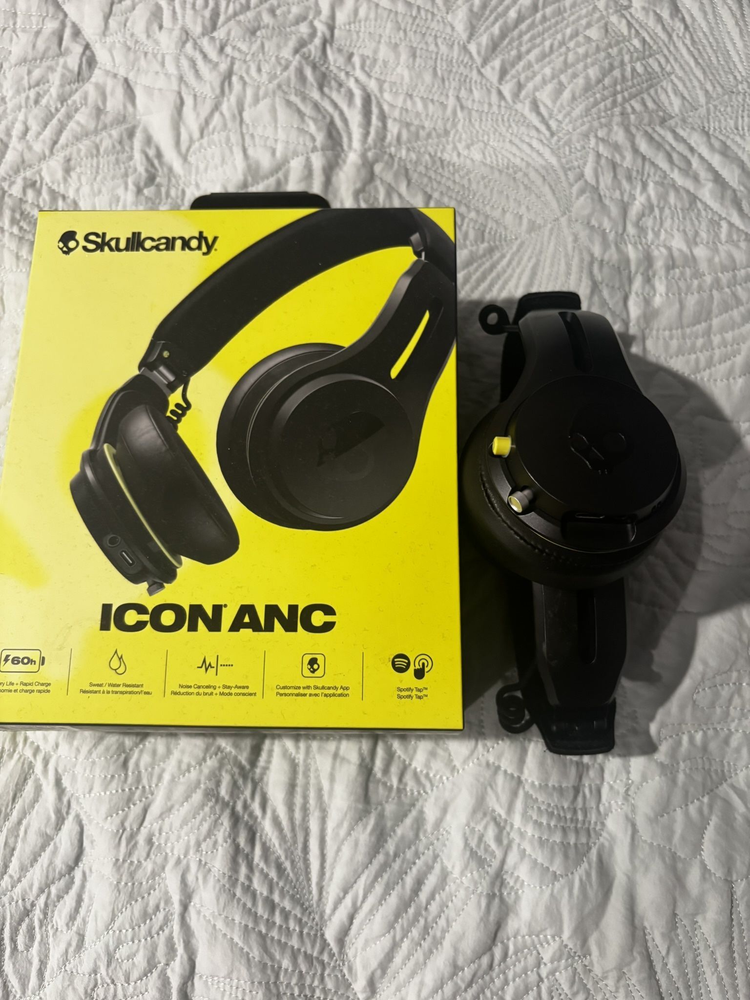 Skullcandy Icon ANC, like new, headphones, noise-canceling, original box