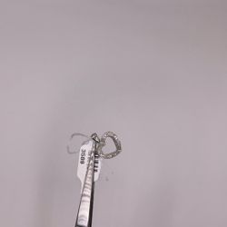 10kwg Diam Heart Pendant