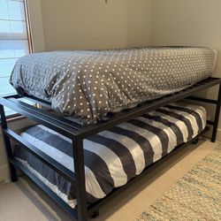 Room & Board Loft Twin Bed + 2 Mattresses – Great Condition