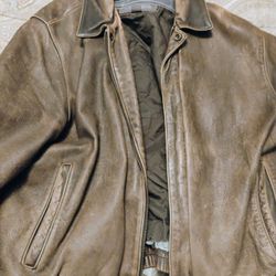 Vintage Wilson's Leather Flag Jacket