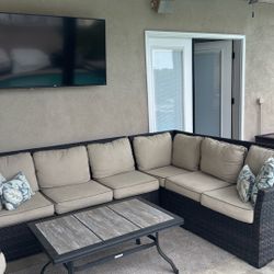 Rattan Sectional Couch