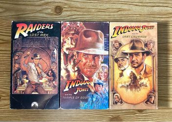 Lot of VHS movies .:Indiana Jones Collection:..