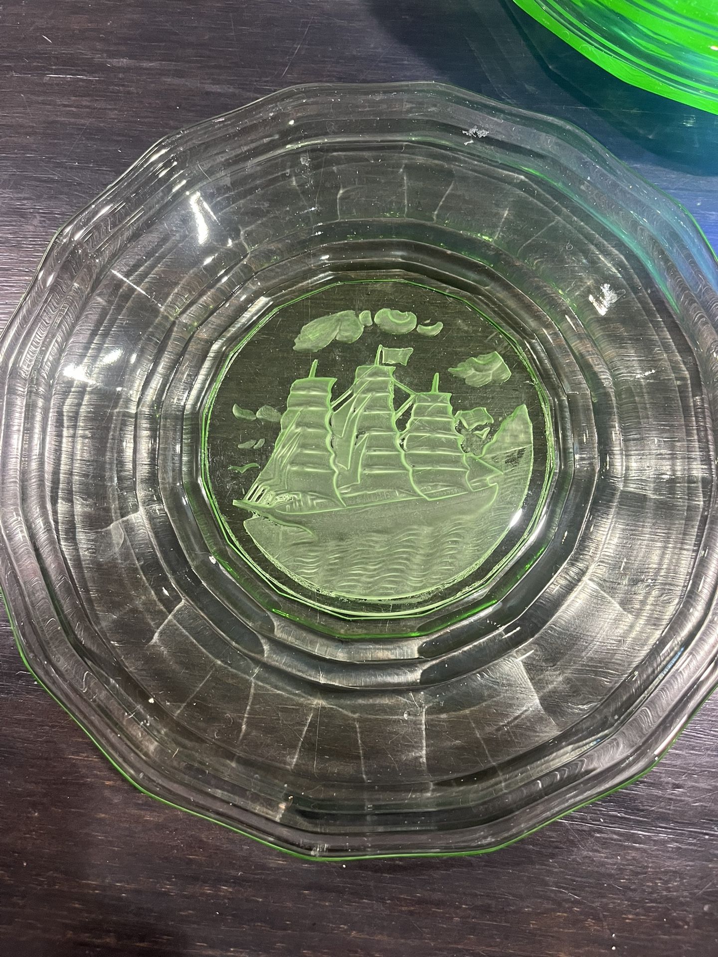Uranium Glass Plates
