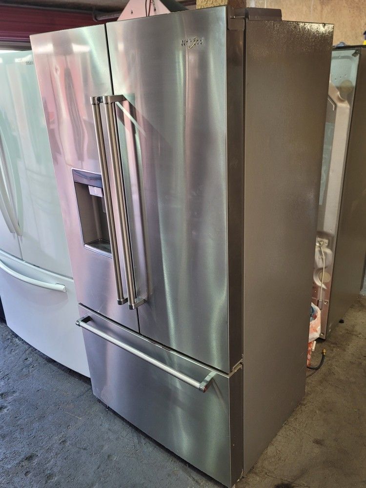 Whirlpool Counter Depth Stainless Steel French Door Refrigerator 36" Wide