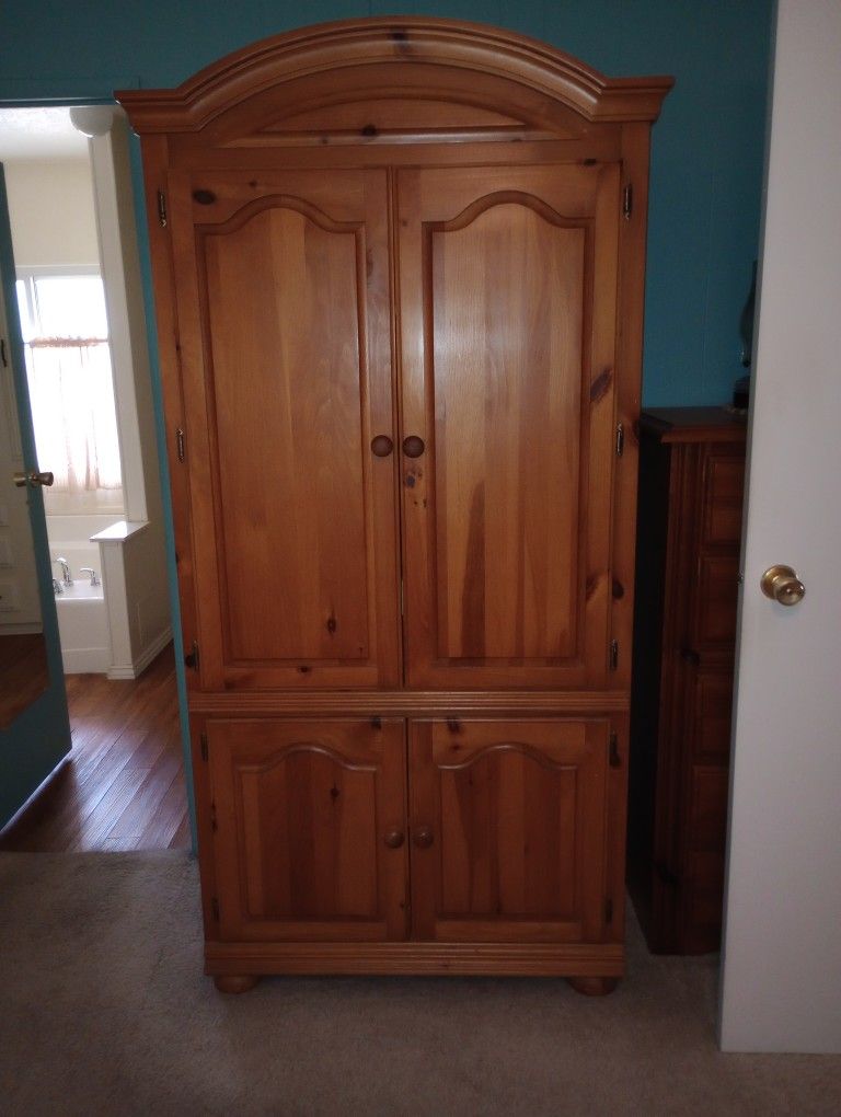Wood TV Armoire