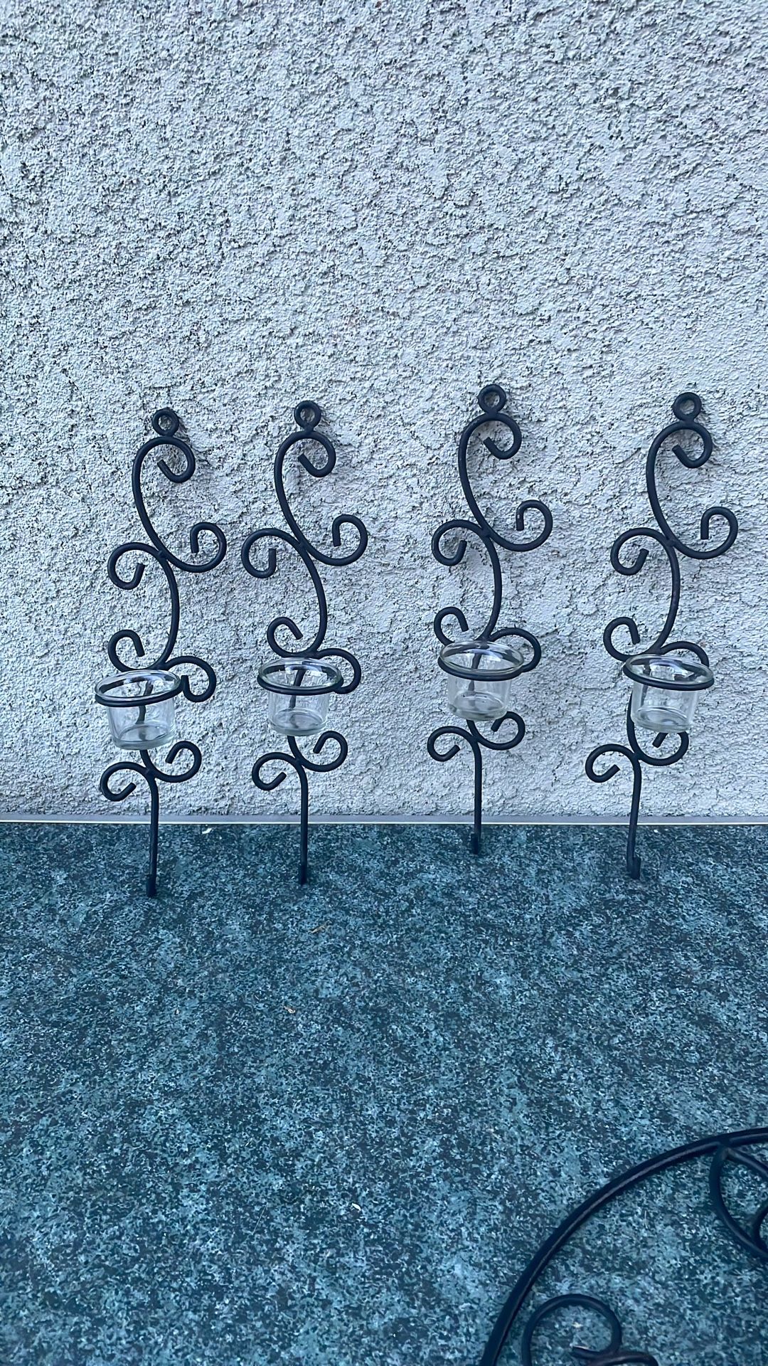 4 candle Holders