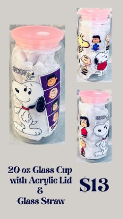 20oz Glass Cup with Design