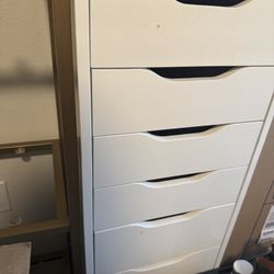 Drawer unit with 9 drawers, white, 14 1/8x45 5/8 "