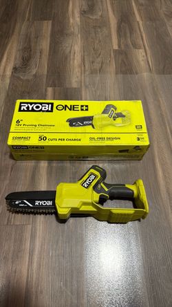 RYOBI ONE+ 18V 6 in. Cordless Battery Compact Pruning Mini Chainsaw (Tool Only)