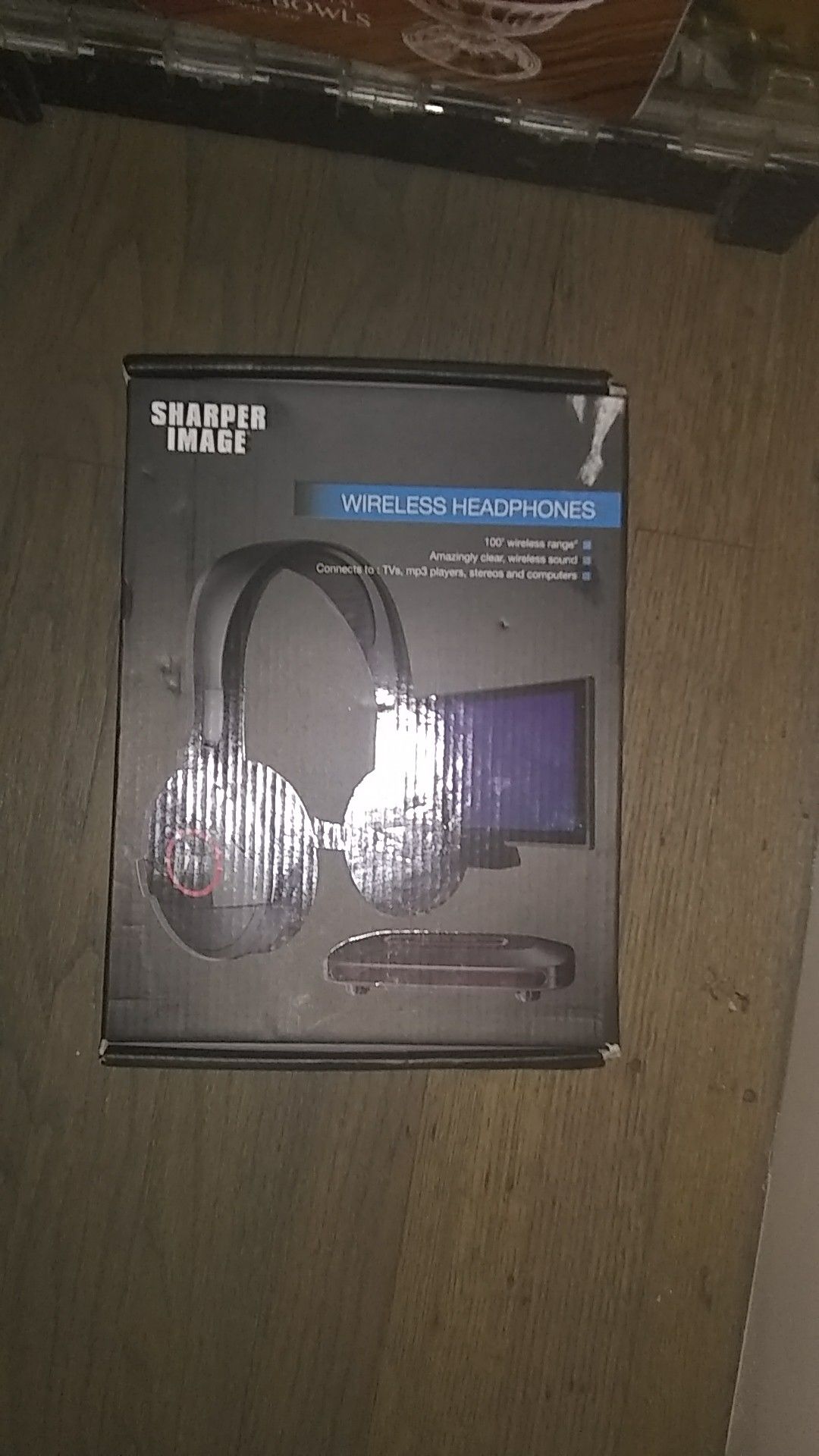 Wireless Bluetooth headphones with router From Shaper Image