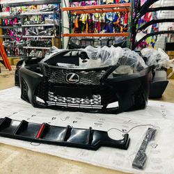 Front Bumper Conversion to 21+ F-Sport Fits 2006-2013 Lexus IS250 IS350 & diffuser included