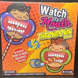 Watch Ya Mouth THROWDOWN Edition Board Game Ages 8+ Buffalo Games SEALED New!