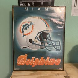 Miami Dolphins Framed Poster