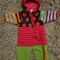 Slightly Used Girls Size 6-9 Months One Piece Bodysuit 