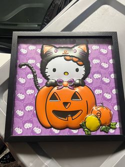Halloween Hello Kitty Wall Art