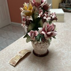 Vintage Flower Vase Capodimonte