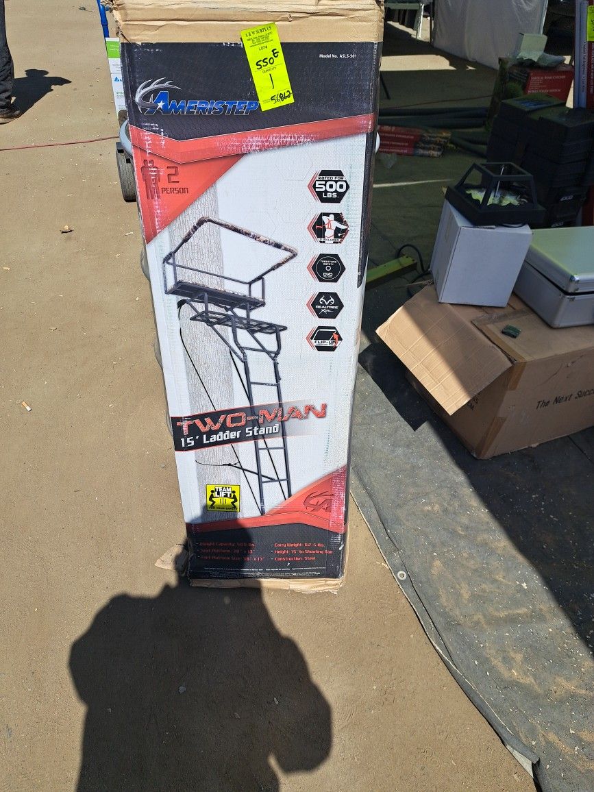 Two Man Ladder 15 Stand New